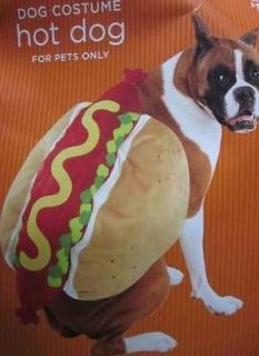 HOT DOG Weiner Foot Long Weenie Frankfurter Bun Dog Puppy Costume M L 