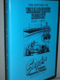 The History of Williams Grove Speedway 1939 1965 DVD   Snyder Video 