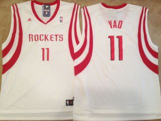 Yao Ming Houston Rockets Swingman Mens Sewn Jersey White NWT