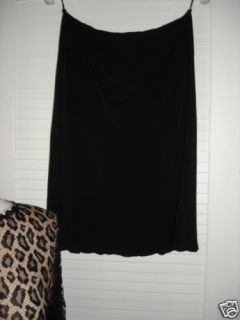 Aeffe Spa black semi sheer swimsuit cover skirt 10 Alberta Ferretti