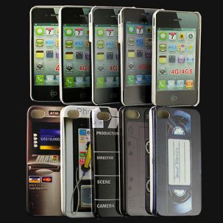 Newly listed 5Pcs Awesome New Back Skin Case Cover For Apple iPhone 4G 