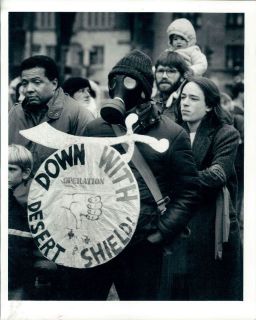 1991 Chicago Illinois Persian Gulf War Demonstration on Desert Shield 