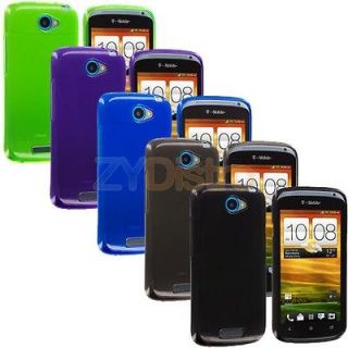 in 1 TPU Rubber Gel Skin Case Covers for HTC One S Phone