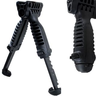   Rifle Foldable Forgrip Bipod Grip Bipod for Picatinny Rail Black