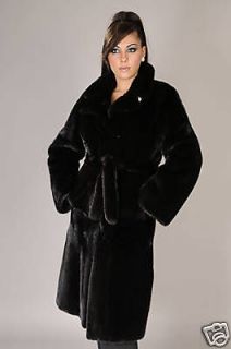 Brand new original BLACKGLAMA mink fur coat NWT.