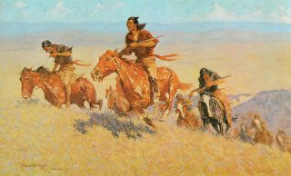   Runner, Big Horn Basin,c.1909 Frederick Remington Great American Art