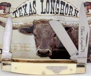   Schrade Texas Longhorn Middleman Stockman Hunting Folding Pocket Knife