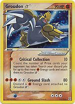  EX Delta Species Holofoil Ultra Rare Shining Groudon 111/113 Played
