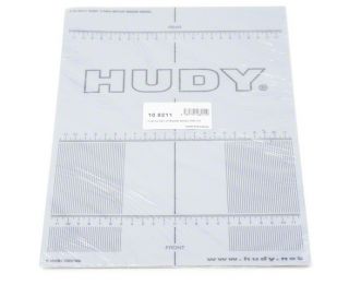 Hudy Plastic Set Up Board Decal For 1/10th Scale [HUD108211]  Tools 