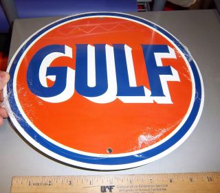 Gulf Gas Metal Sign (reproduction) cool collectible