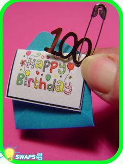 HAPPY BIRTHDAY Card Girl Scout 100th Anniversary SWAPS Girl Kit 