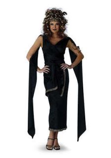 Womens Adult Black Deluxe MEDUSA Snake Queen Costume