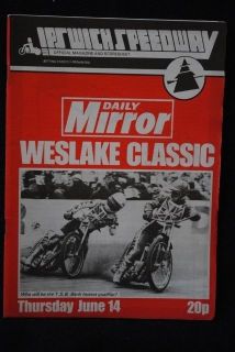 SPEEDWAY   Ipswich Weslake Classic   14 Jun 1979