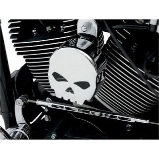 Chrome Skull Profile Horn Cover for Harley Softail Dyna Touring 