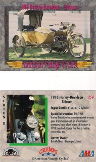 Vintage 1918 Harley Davidson Sidecar Motorcycle Engine 61 cu. in. 2 