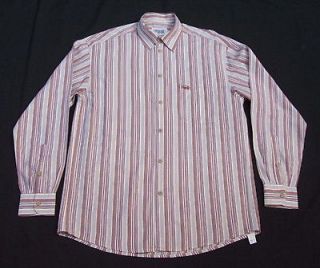 Vintgae MISSONI SPORT Men Casual Shirt Multicolor Stripes long sleeve 