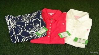   Lilly Pulitzer Trophy Polo Golf Shirt Or Lana Top   XS S M L XL i