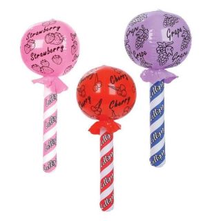 12) INFLATABLE LOLLIPOPS 24 Blow up   NEW