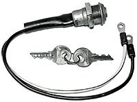 Key Switch, 2 Wire w/ Keys 3/4 Thread Dia for Massey Harris 20,22,30 