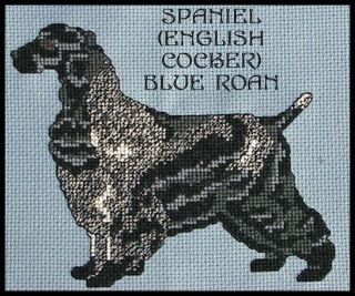 COCKER SPANIEL COUNTED CROSS  STITCH PATTERNS