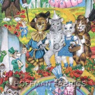   Big Cats by L.A. Berry K4100 130 Multi Wizard of Pawz Cotton Fabric