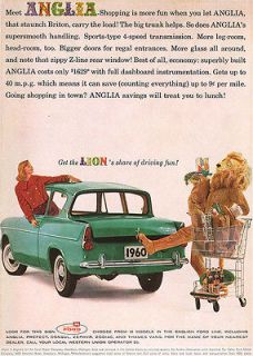 Anglia English Ford Line Z LINE REAR WINDOW Lions Share of Driving Fun 