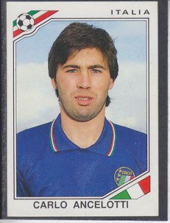 Panini   Mexico 86 World Cup   # 48 Carlo Ancelotti   Italia