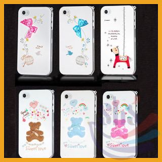Cute Series Full Body Cover Hard Case Fits for iphone 4 4G 4S