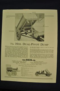 1926 1927 Heil Dump Truck Bodies for Ford Model T Sales Brochure 