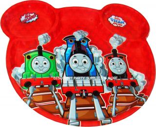 Thomas & Friends Plastic Snack Sectioned Trio Shaped Plates NEW