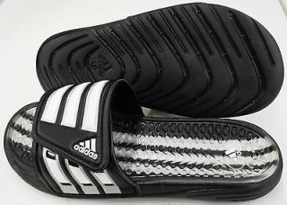 New Mens Adidas Sz 9 Calissage Athletic Sandal Black/White