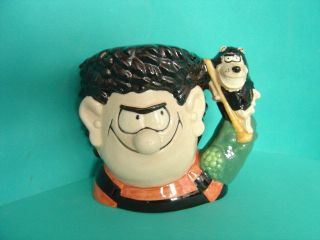 ROYAL DOULTON DENNIS THE MENACE WITH GNASHER CHARACTER JUG SMALL