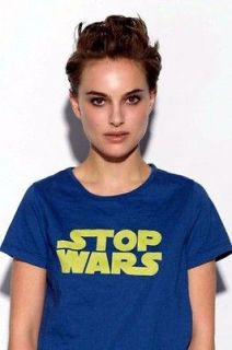 Brand New Juniors Star Stop Wars Anti War NerdcorevT Shirt Geek S XL 