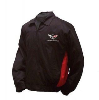 Corvette C5 Emblem Twill Jacket With Red Side Panels