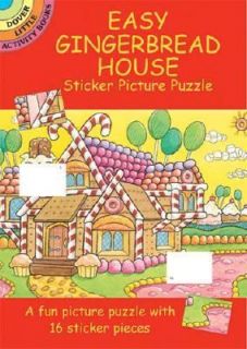 Easy Gingerbread House Sticker Picture Puzzle by Larry Daste 2004 