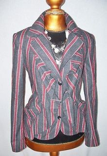 New L.A.M.B. Gwen Stefani Wool Blazer Jacket Sz 12 LG FALL 2009 RARE 