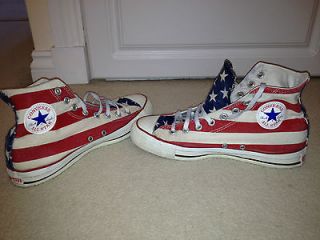   Converse Stars & Stripes American Flag All Star high boots size 8