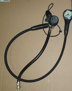 Dräger Draeger Dolphin regulator with pressure gauge and hose hose 