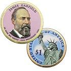 ONE 2011 S PROOF JAMES GARFIELD PRESIDENTIAL DOLLAR CAMEO