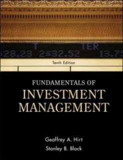   Management by Geoffrey Hirt and Stanley Block 2011, Hardcover