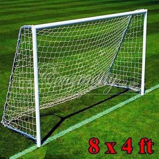 8x4ft Football Soccer Goal Post Nets 2.4x1.2m for Poly Samba Junior 