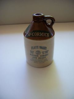 McCormick Platte Valley Missouri Straight Corn Whiskey 1953 MINT 1/2 