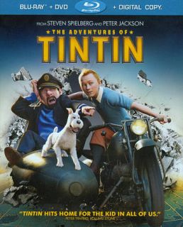 The Adventures of Tintin Blu ray DVD, 2012, 2 Disc Set, Includes 