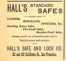 1887 i ad san francisco halls safe and lock co
