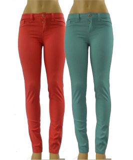 Sexy Low Rise Slim Skinny Leg Ankle Fit Colored Stretch Denim Jegging 