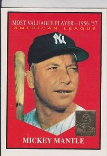   Mickey Mantle Commemorative 1961 #31 New York Yankees 56 & 57 MVP HOF