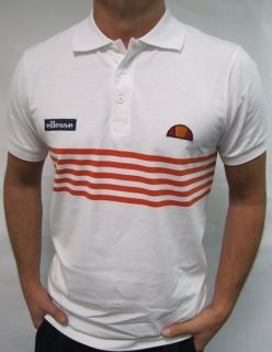 Ellesse Heritage 80s Monaco Vilas Polo Shirt White S,M,L,XL,2XL,