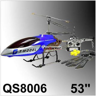  listed QS8006 53 inch GYRO 3.5 Channel Metal RC Helicopter FREE PARTS