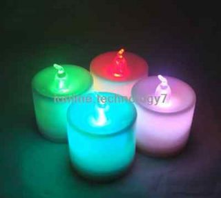   Color Changing LED Tealights LED Candles lights Set of 4,Xmas gift