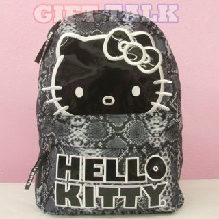 Hello Kitty School Backpack16 Large School Bag   Snake Skin/Animal 